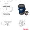 Vařič set PRIMUS Lite Plus Stove System II 0,8L Blue - modrá (Velikost 0,8L)