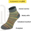 Merino ponožky NORTHMAN Ingri 4-pack šedá (Velikost 42-44)