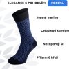 Merino ponožky NORTHMAN Horten tmavě modrá (Velikost 42-44)