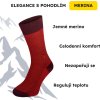 Merino ponožky NORTHMAN Halden 4-pack šedá, černá, modrá, červená (Velikost 42-44)