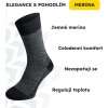 Merino ponožky NORTHMAN Hamar 4-pack tmavě šedé (Velikost 42-44)