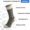 Merino ponožky NORTHMAN Horten bíločerné (Velikost 42-44)