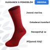 Merino ponožky NORTHMAN Horten vínové (Velikost 42-44)