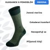Merino ponožky NORTHMAN Horten tmavě zelené (Velikost 42-44)