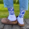 Cyklistické ponožky ELEVEN Cuba Fiesta White (Velikost L (42-44))