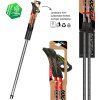 Nordic walking hole FIZAN Carbon Pro Impulse červená (Velikost 130 cm)