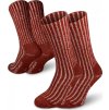 Turistické merino ponožky NORTHMAN Perun 2-pack červené (Velikost 42-44)