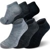 Letní merino ponožky NORTHMAN 3-pack černý mix (Velikost 42-44)