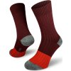 Merino ponožky NORTHMAN Narvik 2-pack vínová (Velikost 42-44)