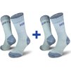 Turistické merino ponožky NORTHMAN Arctic Track 2-pack modrá (Velikost 42-44)