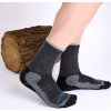 Turistické merino ponožky NORTHMAN Trekking Light Crew tmavě šedá (Velikost 42-44)