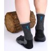 Turistické merino ponožky NORTHMAN Trekking Light Crew tmavě šedá (Velikost 42-44)