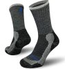 Turistické merino ponožky NORTHMAN Trekking Light Crew tmavě šedá (Velikost 42-44)