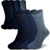 Merino ponožky NORTHMAN Gunnar 4-pack modrý mix (Velikost 42-44)