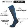 Lyžařské merino ponožky NORTHMAN Avalanche tmavě modrá (Velikost 42-44)