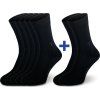 Merino ponožky NORTHMAN Gunnar 5+2 černé (Velikost 42-44)