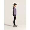 Dámské běžecké triko CRAFT SubZ Zip Jersey - fialová (Velikost XS)