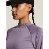 Dámské běžecké triko CRAFT SubZ Zip Jersey - fialová (Velikost XS)