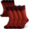 Ponožky merino NORTHMAN Hamar 4-pack vínová (Velikost 42-44)