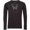 Pánské merino blend triko s dlouhým rukávem KLIMATEX Fafnir černá (Velikost XL)