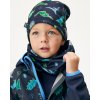 Dětský nákrčník UNUO z fleecu Basic, Navy, Dino (Velikost Dětská)