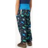 Dětské softshellové kalhoty UNUO s fleecem Basic, Navy, Dino (Velikost 98/104, Věk 2-4 roky)