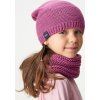 Dětská čepice UNUO pletená Warm, Růžová (Velikost S (45 - 48 cm), Věk 1-3 roky)