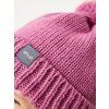 Dětská čepice UNUO pletená Bobble, Růžová (Velikost S (45 - 48 cm), Věk 1-3 roky)