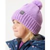 Dětská čepice UNUO pletená Bobble, Lila (Velikost S (45 - 48 cm), Věk 1-3 roky)