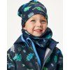 Dětská čepice fleecová UNUO Basic, Navy, Dino (Velikost S (45 - 48 cm), Věk 1-3 roky)