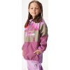 Dětská softshellová bunda UNUO s fleecem Basic, Lila, Sopka (Velikost 98/104, Věk 2-4 roky)