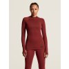 Dámské funkční triko CRAFT Thermal Baselayer Longsleeve - červená (Velikost XS)