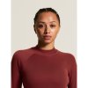 Dámské funkční triko CRAFT Thermal Baselayer Longsleeve - červená (Velikost XS)