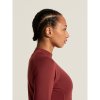 Dámské funkční triko CRAFT Thermal Baselayer Longsleeve - červená (Velikost XS)