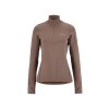 Dámská fleecová mikina CRAFT Gain Thermal Midlayer 2 - hnědá (Velikost XS)