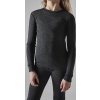 Dětský termo set CRAFT CORE Wool Merino Junior - černá (Velikost 74)