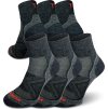 Běžecké merino ponožky NORTHMAN Pro Mid 3-pack tmavě šedá (Velikost 42-44)