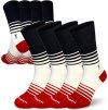 Ponožky merino NORTHMAN Trojan2 4-pack černobíločervené (Velikost 42-44)